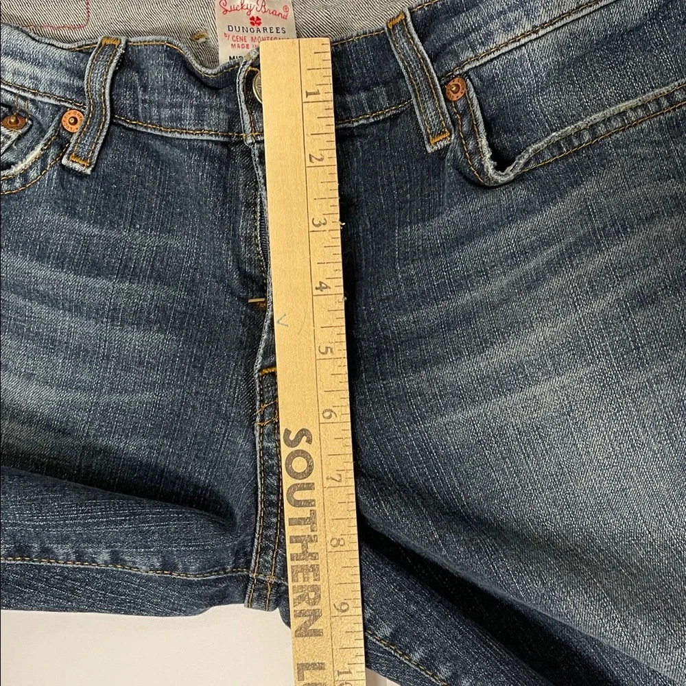 Y2K Lucky Brand Midrise Flare mid tone wash jeans women’s size 10